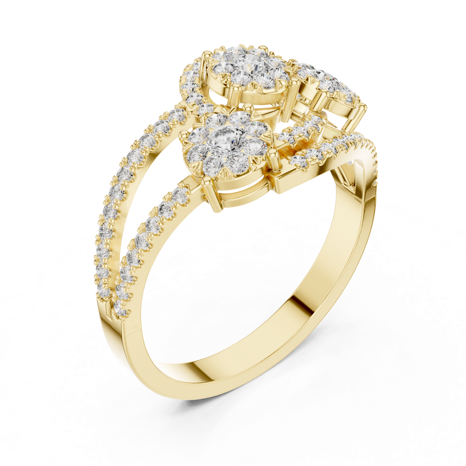 Gold Ring 19-120003L, Yellow Gold, view 2