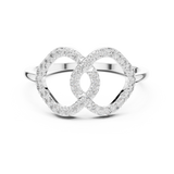 Gold Ring DR-6314, White Gold, view 4