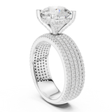 Gold Ring DDLR-1021, White Gold