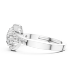 Gold Ring ALR-165, White Gold, view 3
