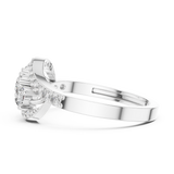 Gold Ring ALR-165, White Gold, view 3