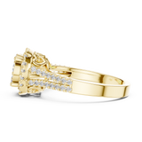 Gold Ring DDLR-454, Yellow Gold, view 3