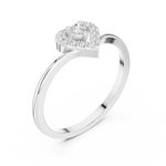 Gold Ring HLR-237, White Gold, view 2
