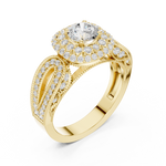 Gold Ring DDLR-777, Yellow Gold, view 2