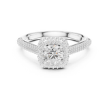 Gold Ring LR-0244, White Gold