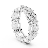 Gold Ring R46, White Gold, view 1