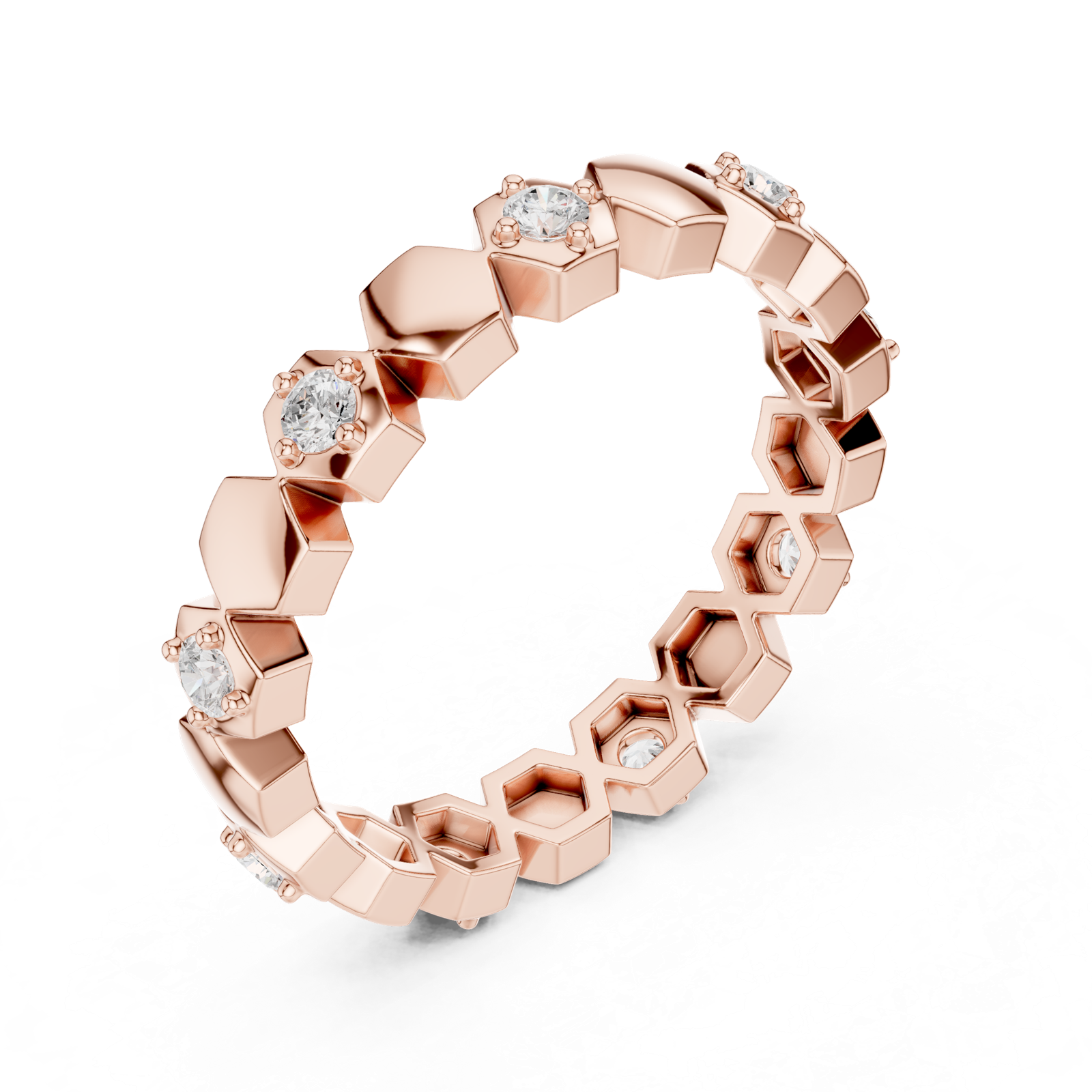 Gold Ring L22-R5, Rose Gold, view 2