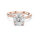 Gold Ring DDLR-968, Rose Gold, view 4
