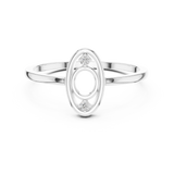 Gold Ring DR-6176, White Gold