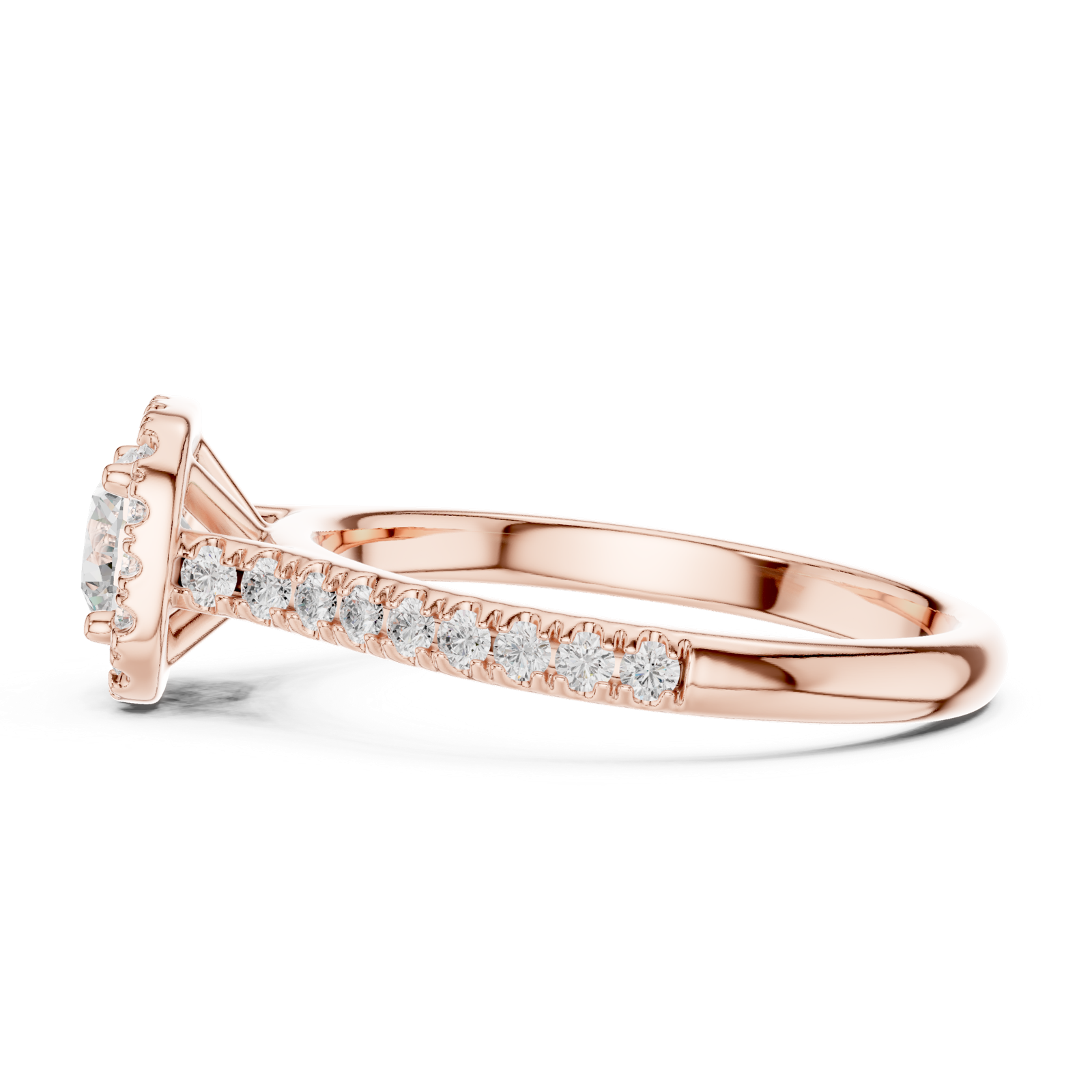 Gold Ring LR-0245, Rose Gold, view 3