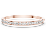 14K Solid Gold Lab Diamond Bracelet, Rose Gold