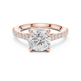 Gold Ring DDLR-882, Rose Gold, view 4