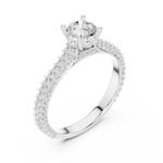 Gold Ring LR-0348, White Gold, view 2