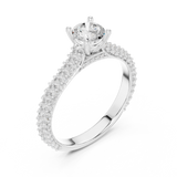 Gold Ring LR-0348, White Gold, view 2