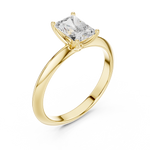 Gold Jewelry L36-6, Radiant center stone, Yellow Gold, view 2