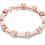 14K Solid Gold Lab Diamond Bracelet, Rose Gold, view 2