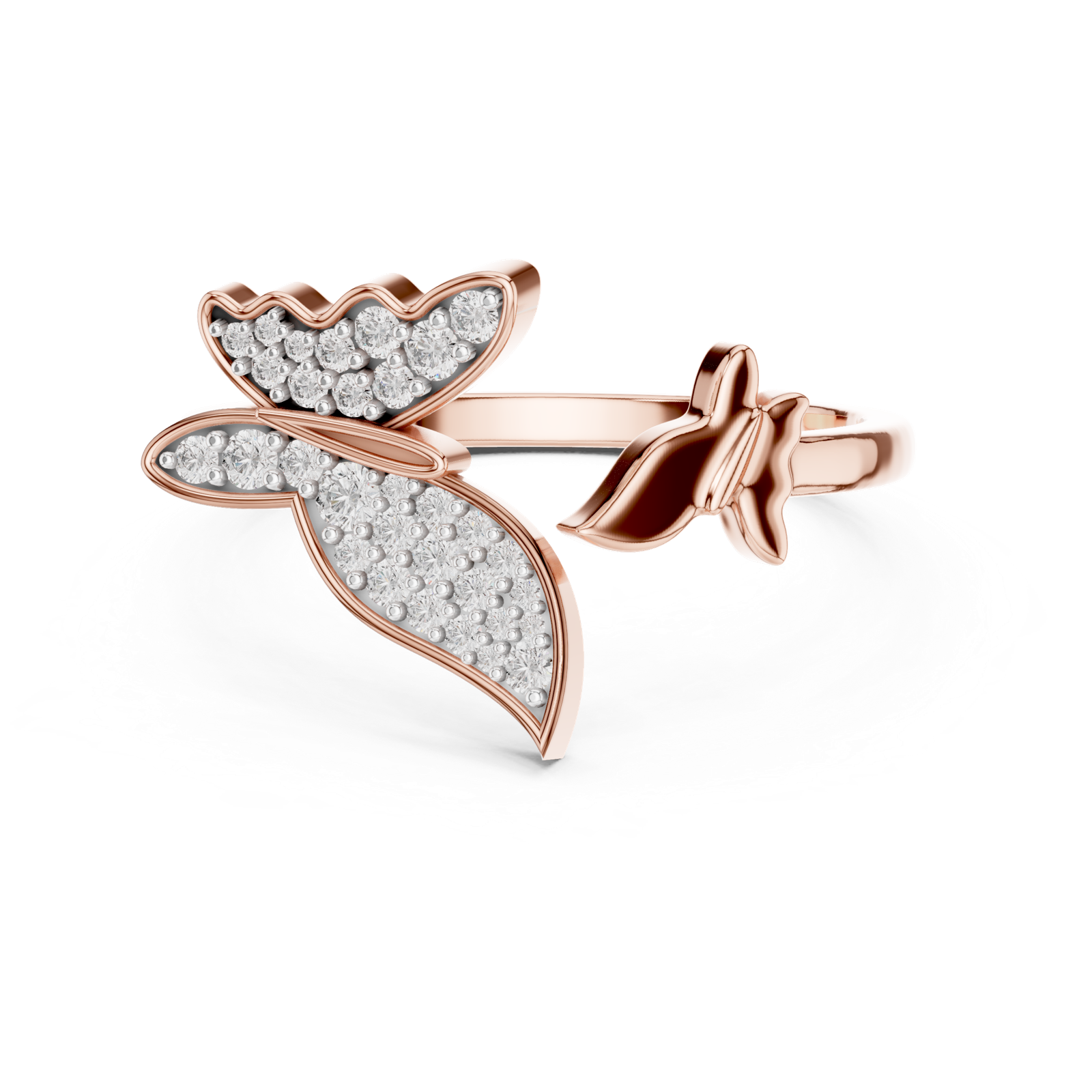 Gold Ring 12-10024@L, Rose Gold