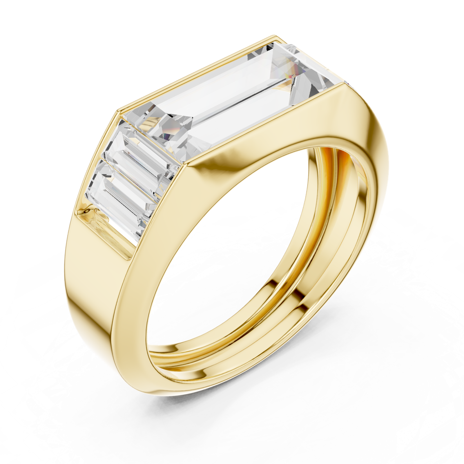 Gold Ring SBMR(37), Yellow Gold, view 2