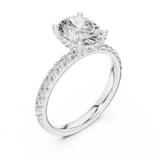 Gold Ring DDLR-161, White Gold, view 2