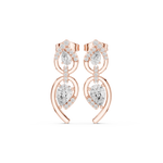 Gold Earrings Earring, Rose Gold, view 4