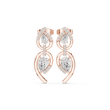 Gold Earrings Earring, Rose Gold, view 4