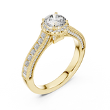 Gold Ring LR-0206, Yellow Gold, view 2
