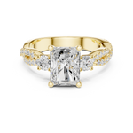 Gold Ring DDLR-1039, Yellow Gold, view 4