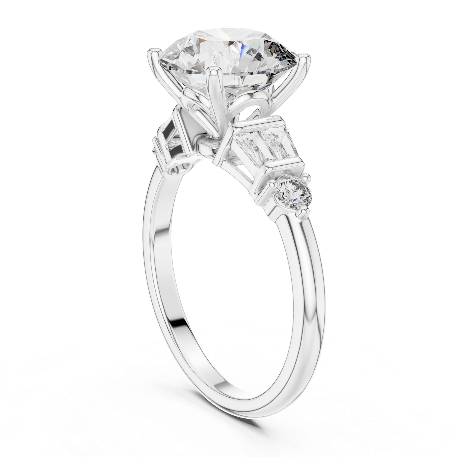 Gold Ring DDLR-157, White Gold