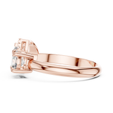 Gold Ring DDLR-003, Rose Gold, view 3