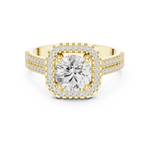 Gold Ring DDLR-329, Yellow Gold, view 4