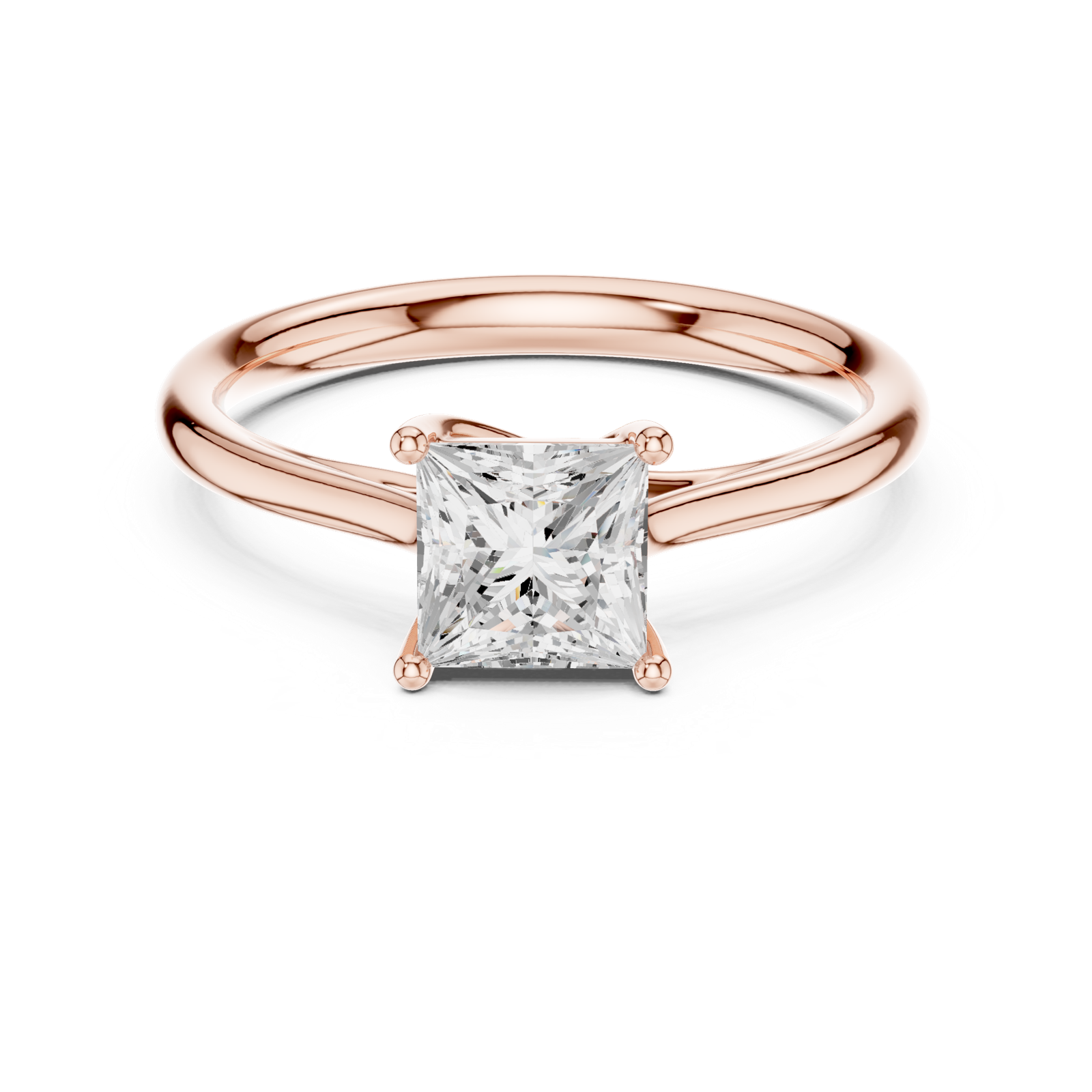 Gold Ring DDLR-800, Rose Gold, view 4