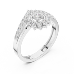 Gold Ring ALR-159, White Gold, view 2