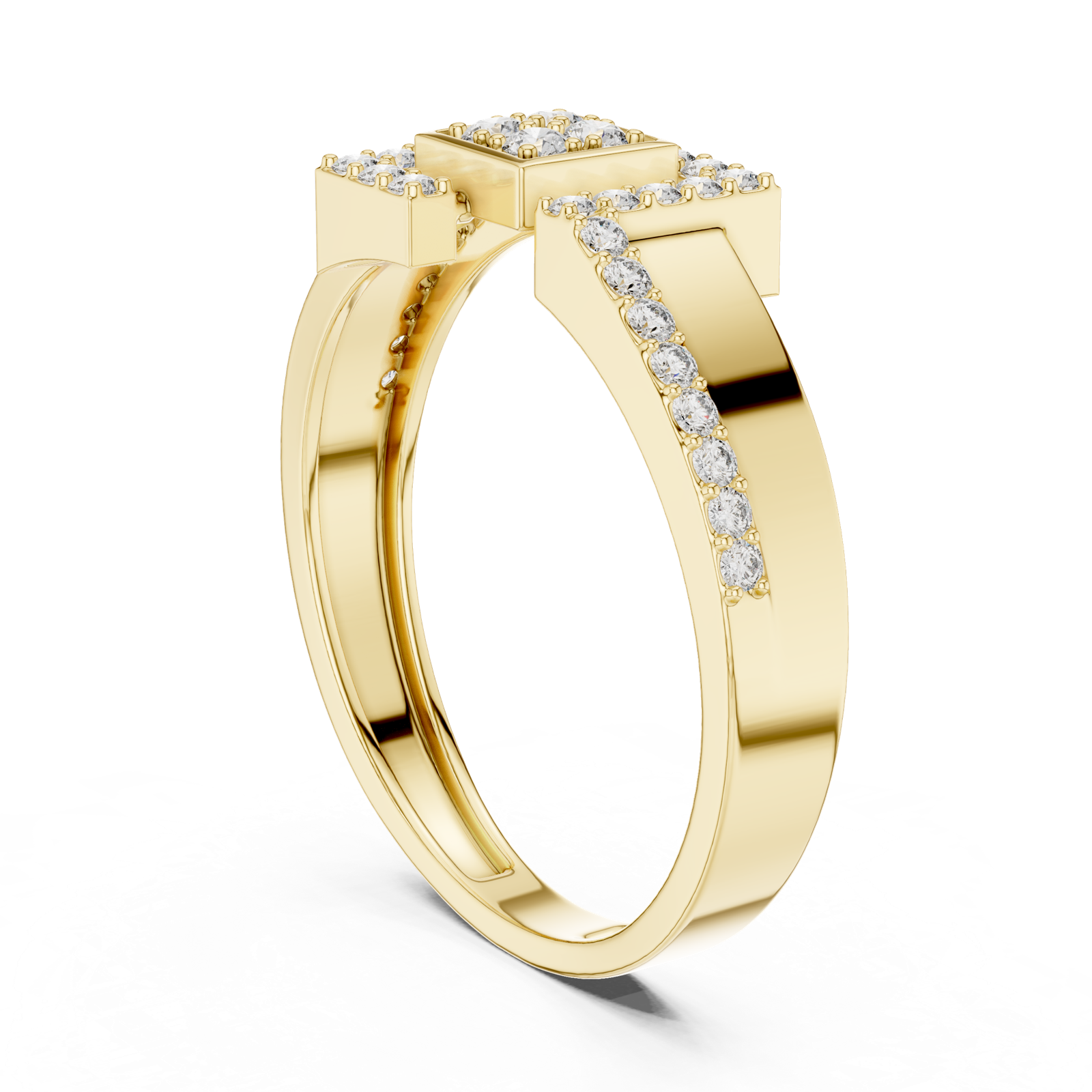 Gold Ring LR-01 (48), Yellow Gold