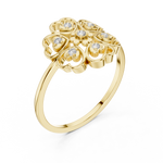 Gold Ring DR-6189, Yellow Gold, view 2