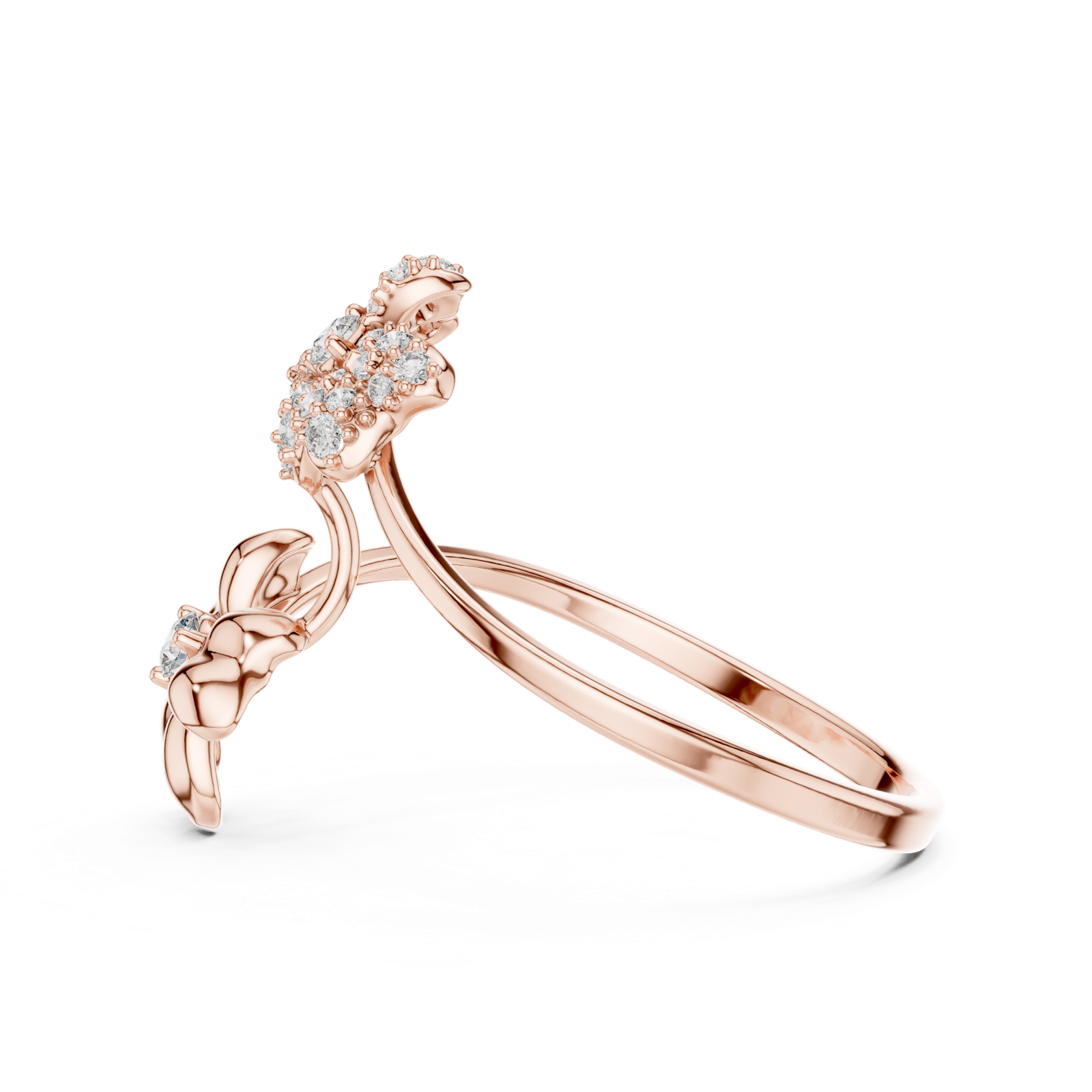Gold Ring 1 (166), Rose Gold, view 3