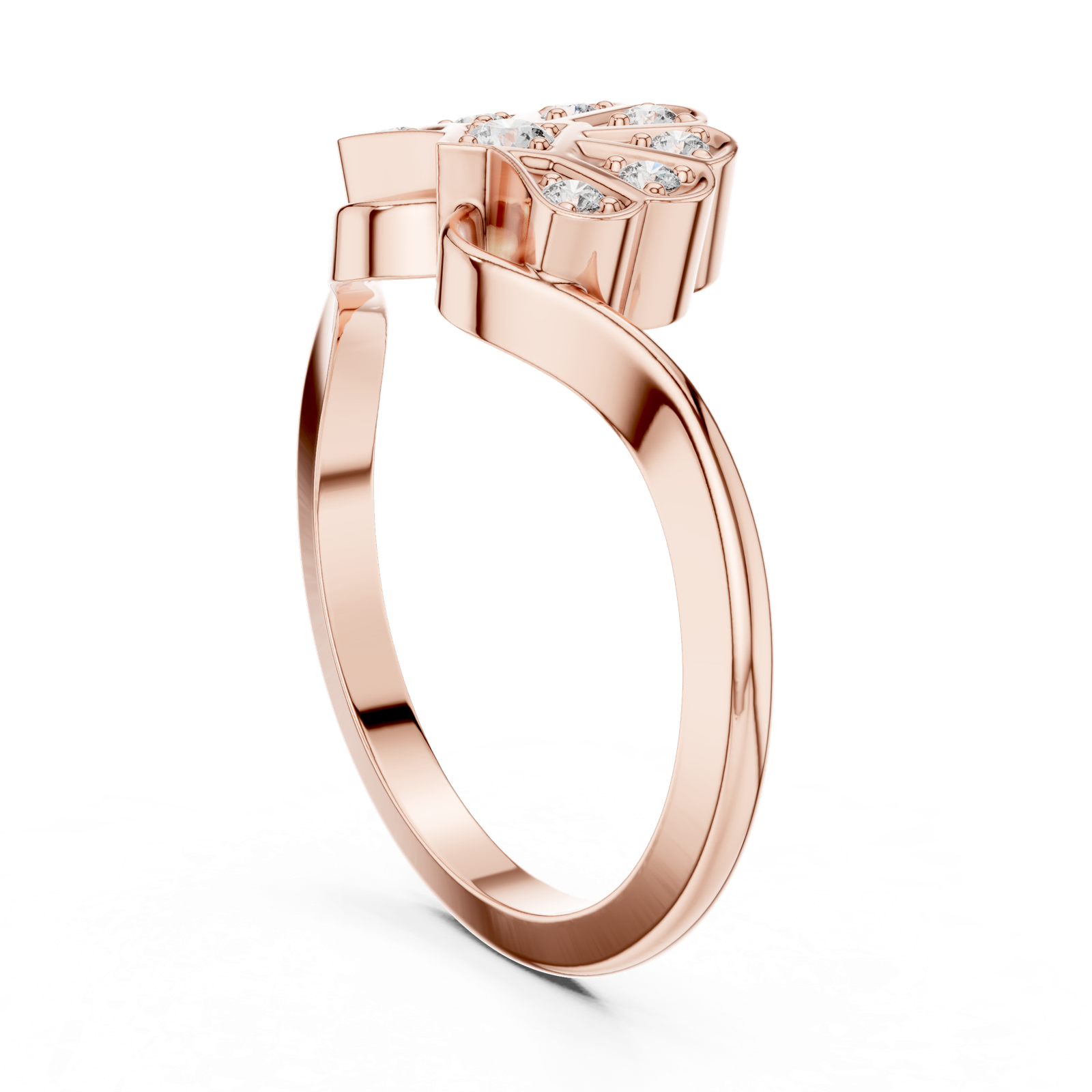 Gold Ring 00001L (50), Rose Gold, view 1