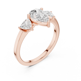 Gold Ring DDLR-1093, Rose Gold, view 2