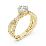 Gold Ring DDLR-666, Yellow Gold, view 2