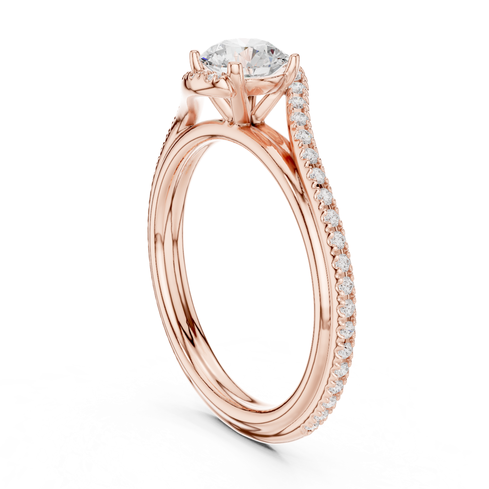 Gold Ring LR-0336, Rose Gold