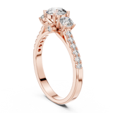 Gold Ring LR-0033, Rose Gold, view 1