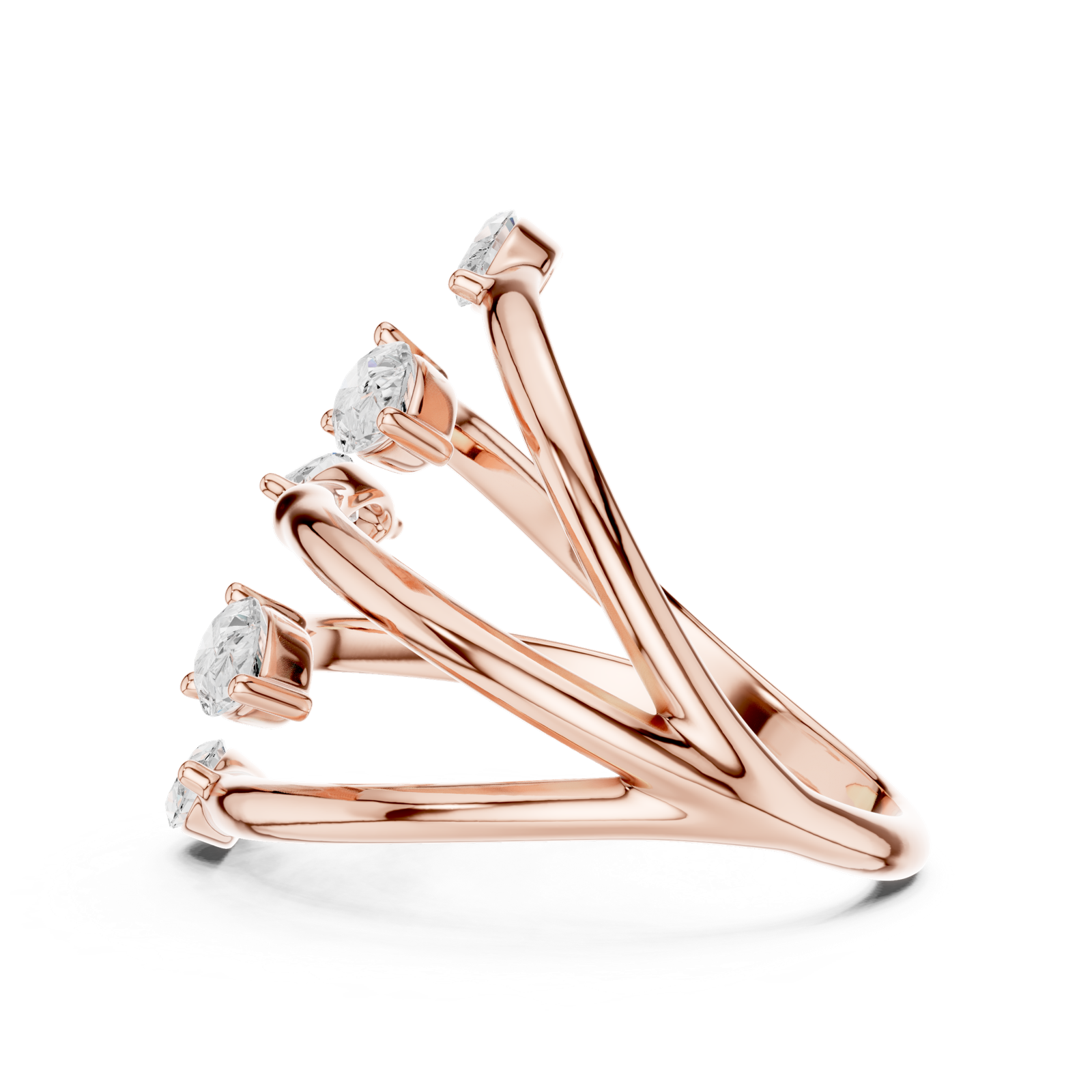 Gold Ring SBWR(28), Rose Gold, view 3
