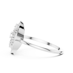 Gold Ring DR-6257, White Gold, view 3