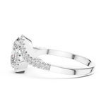 Gold Ring 00001L (48), White Gold, view 3