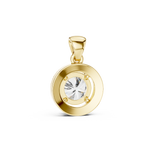 14K Solid Gold Lab Diamond Solitaire Pendant Necklace, Yellow Gold