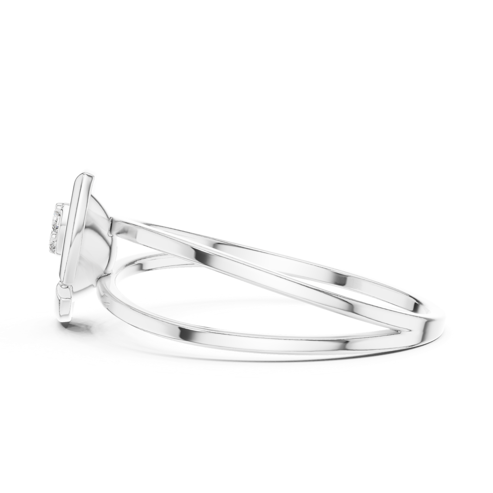 Gold Ring 1 (216), White Gold, view 3
