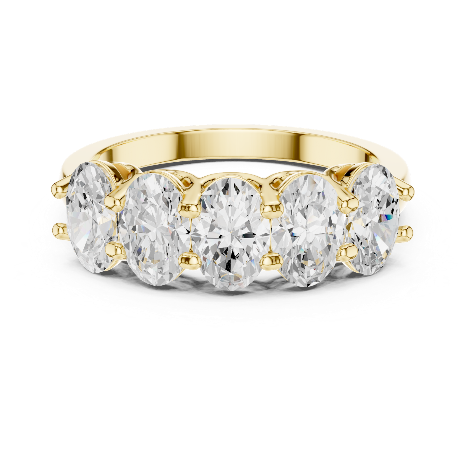 Gold Ring DDLR-1122, Yellow Gold, view 4