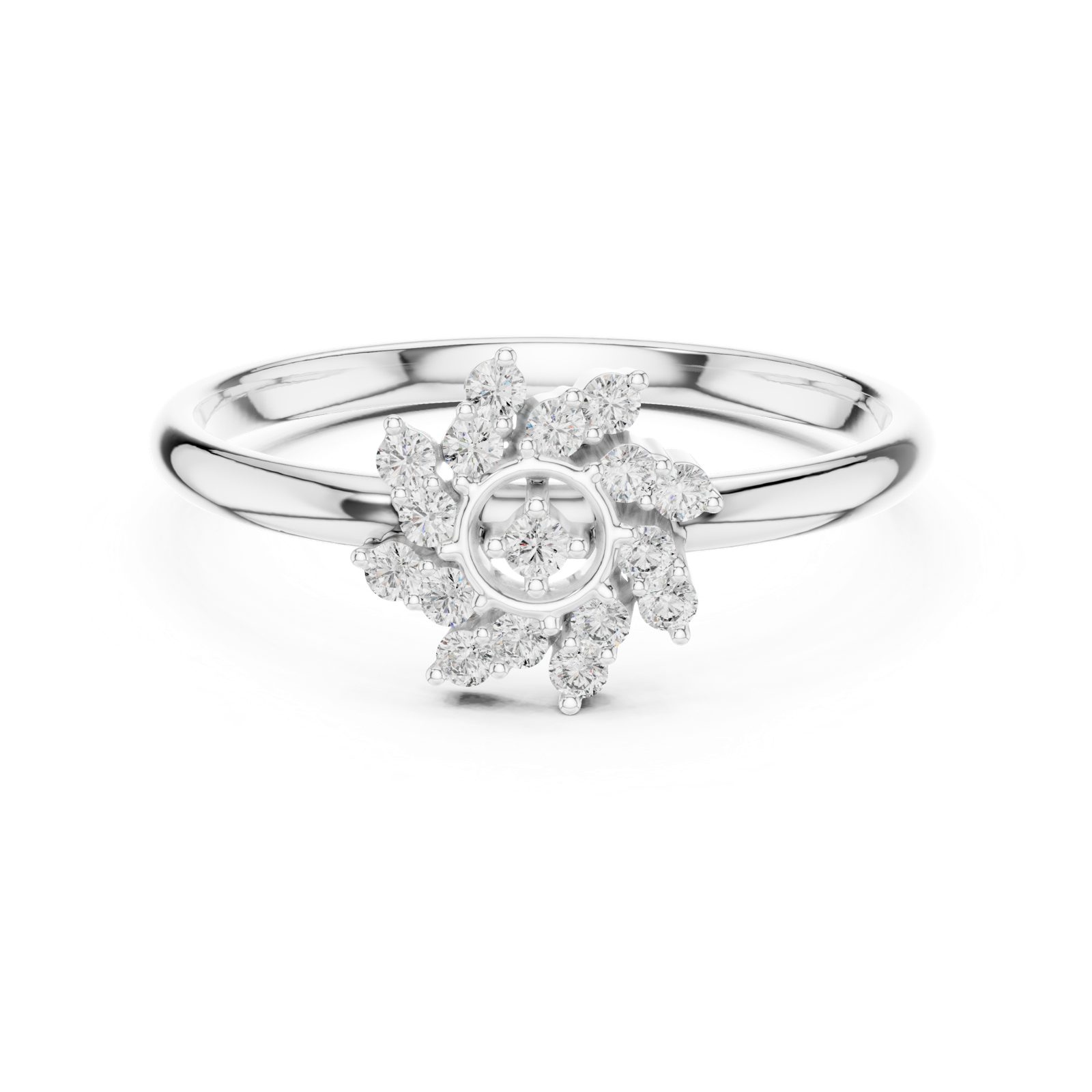 Gold Ring 1 (275), White Gold, view 4
