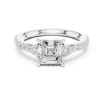 Gold Ring DDLR-856, White Gold, view 4
