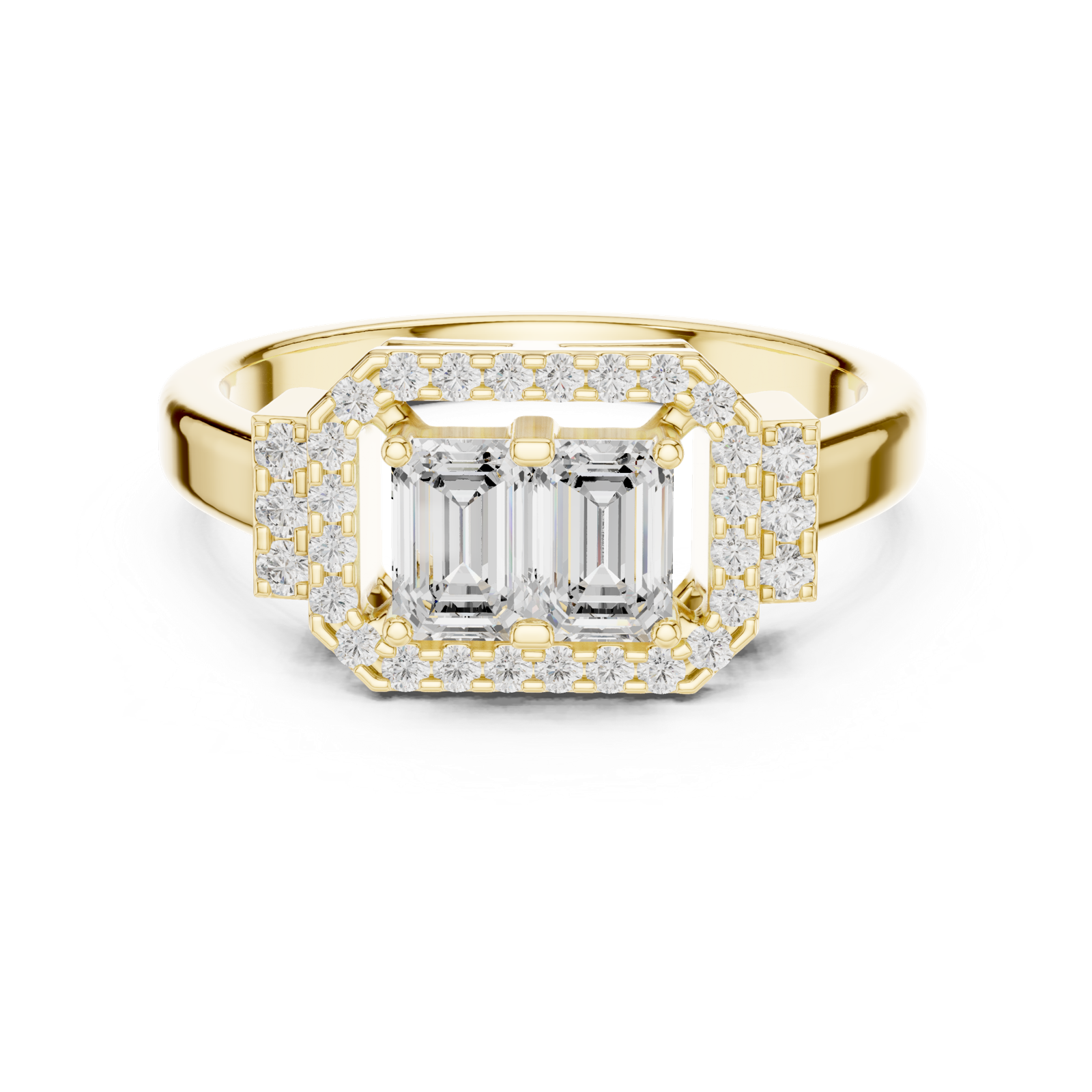 Gold Ring DDLR-534, Yellow Gold, view 4