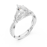 Gold Ring DDLR-935, White Gold, view 2